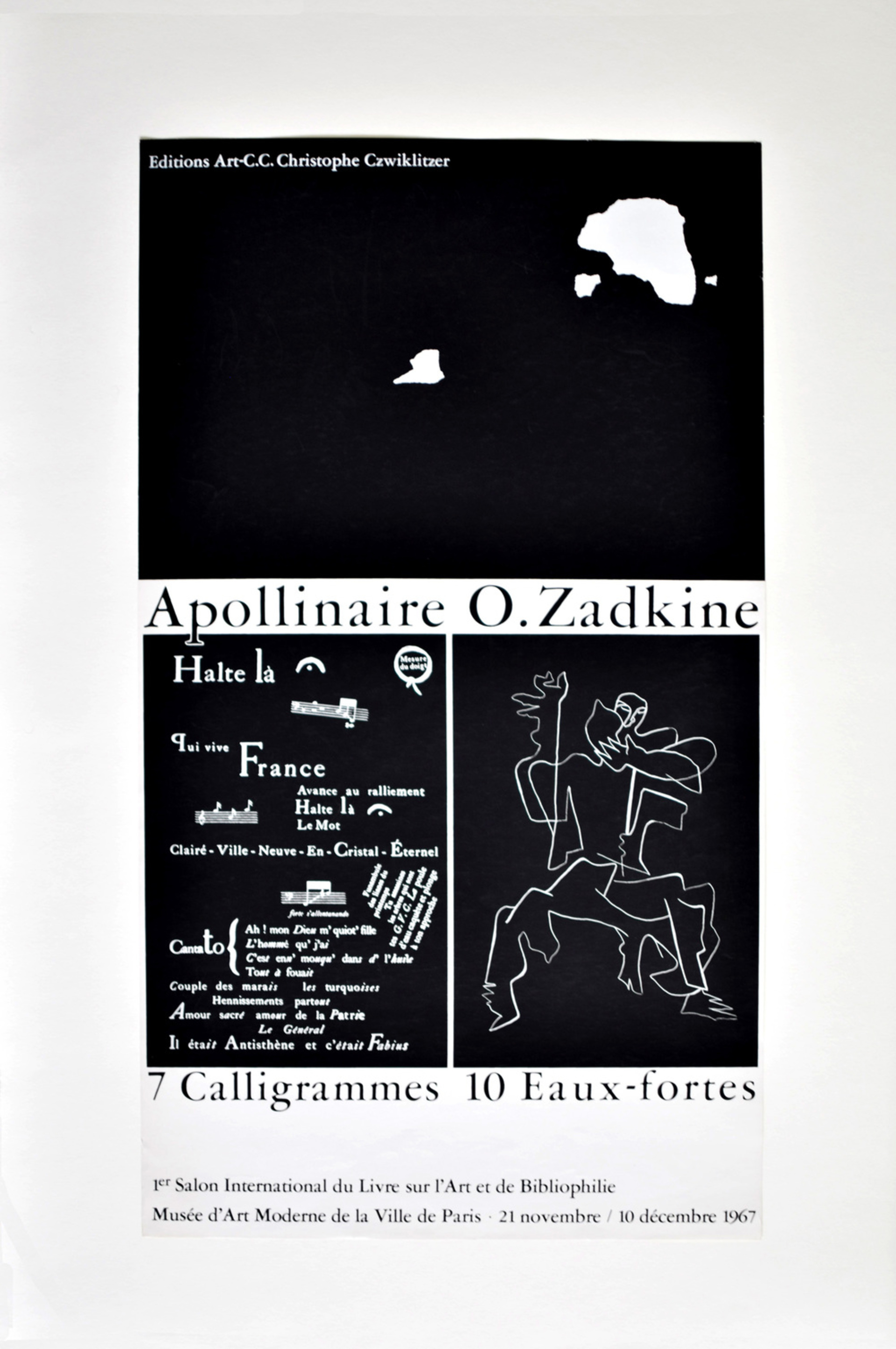 Apollinaire O Zadkine 7 Calligrammes,10 Aux Fortes