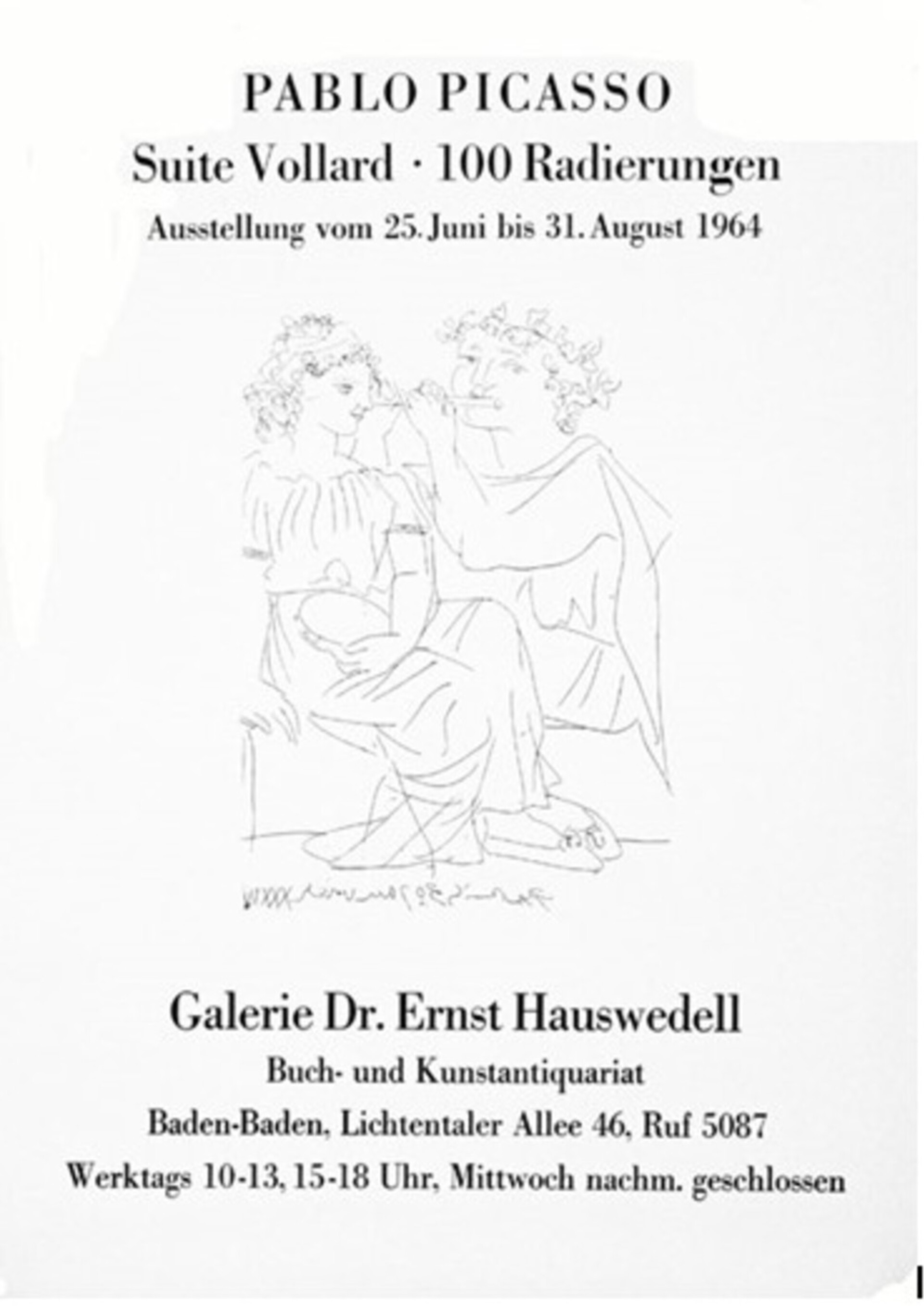 Picasso, Galerie Dr. Ernst Hauswedell, Baden-Ba...