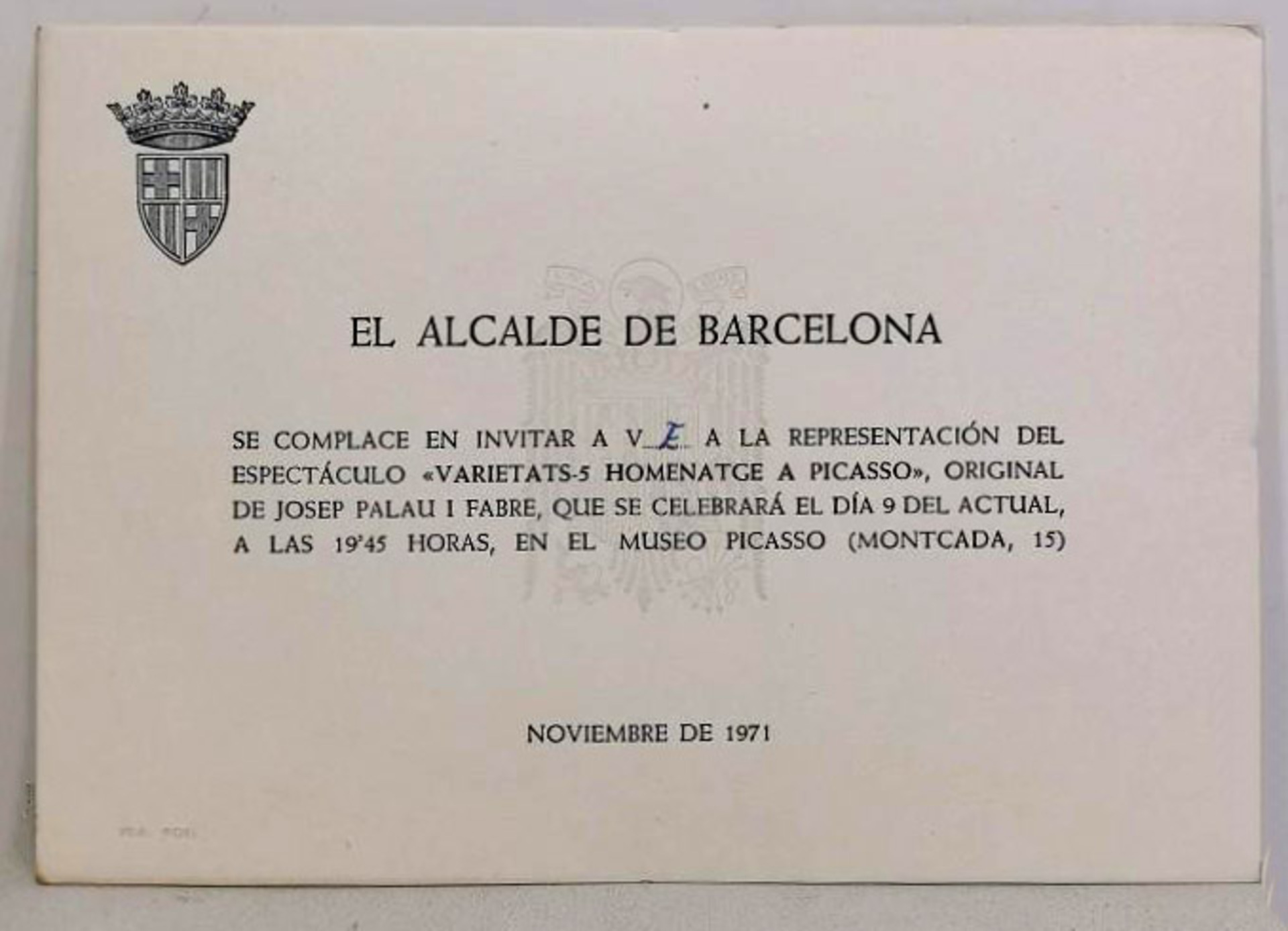 El Alcade de Barcelona - "Varietas" - Homentage...