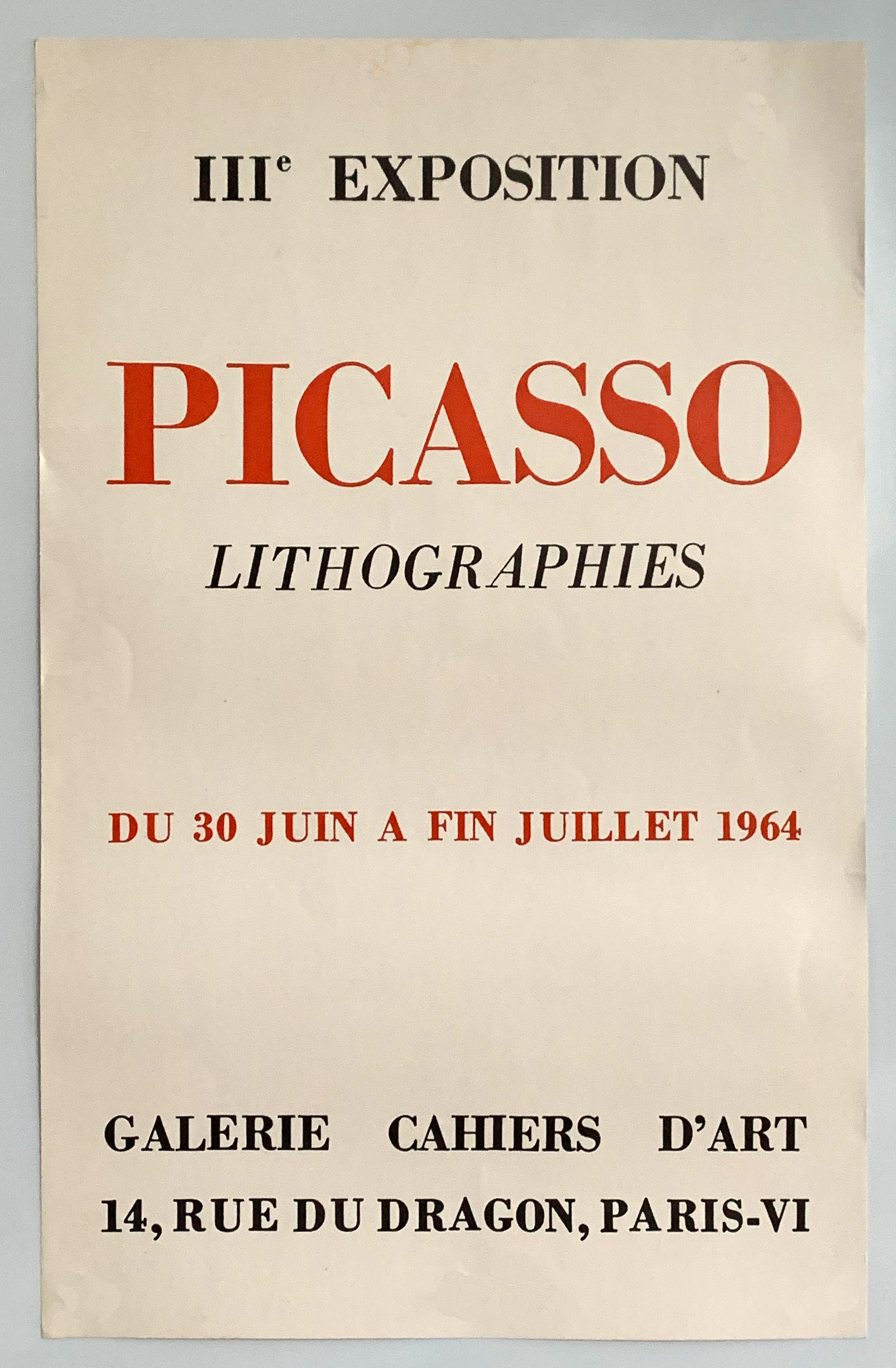 III Exposition Galerie Cahiers d´Art , Lithogra...