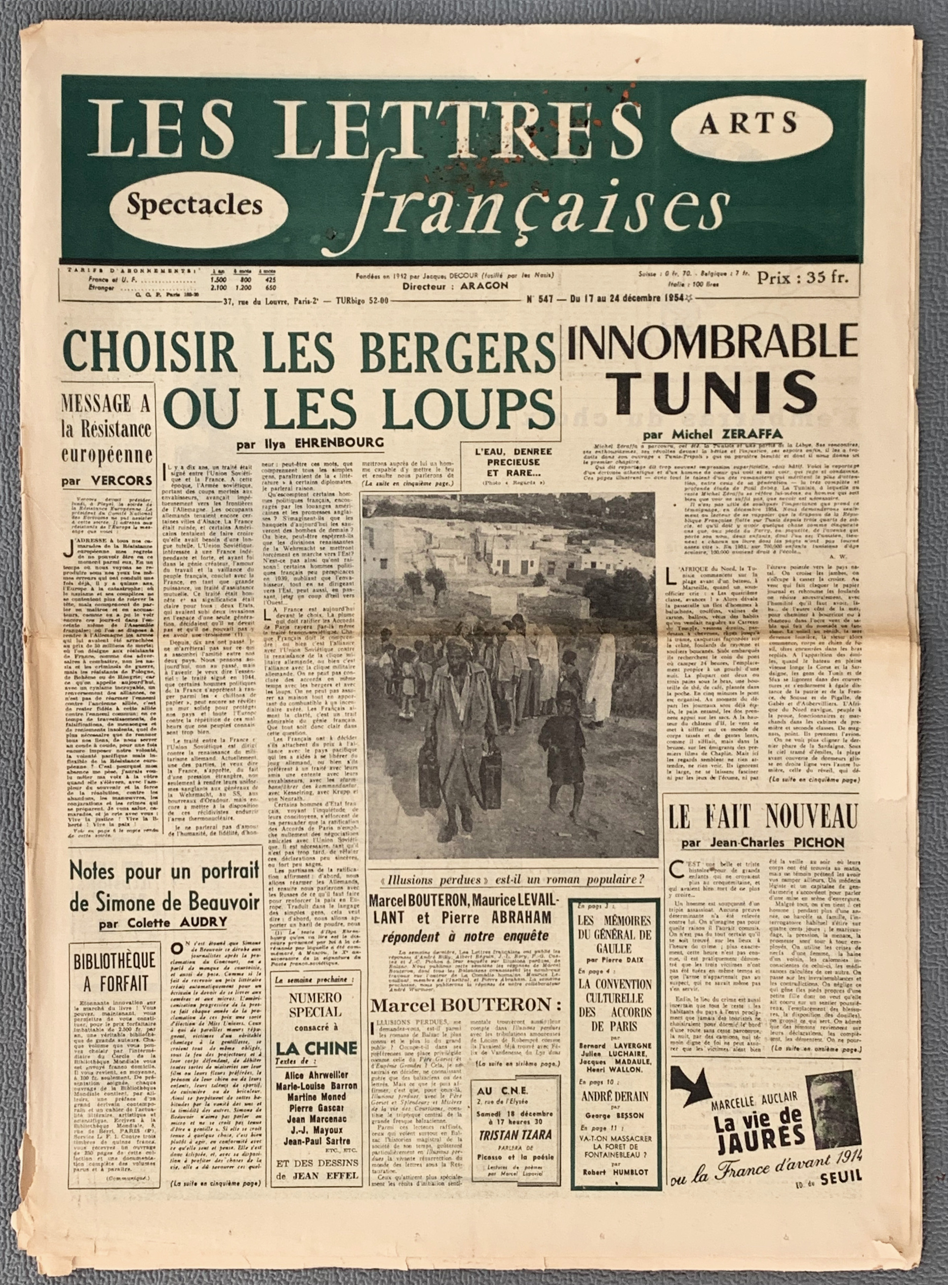 Lettres francaises  547 - Lettres francaises 54...