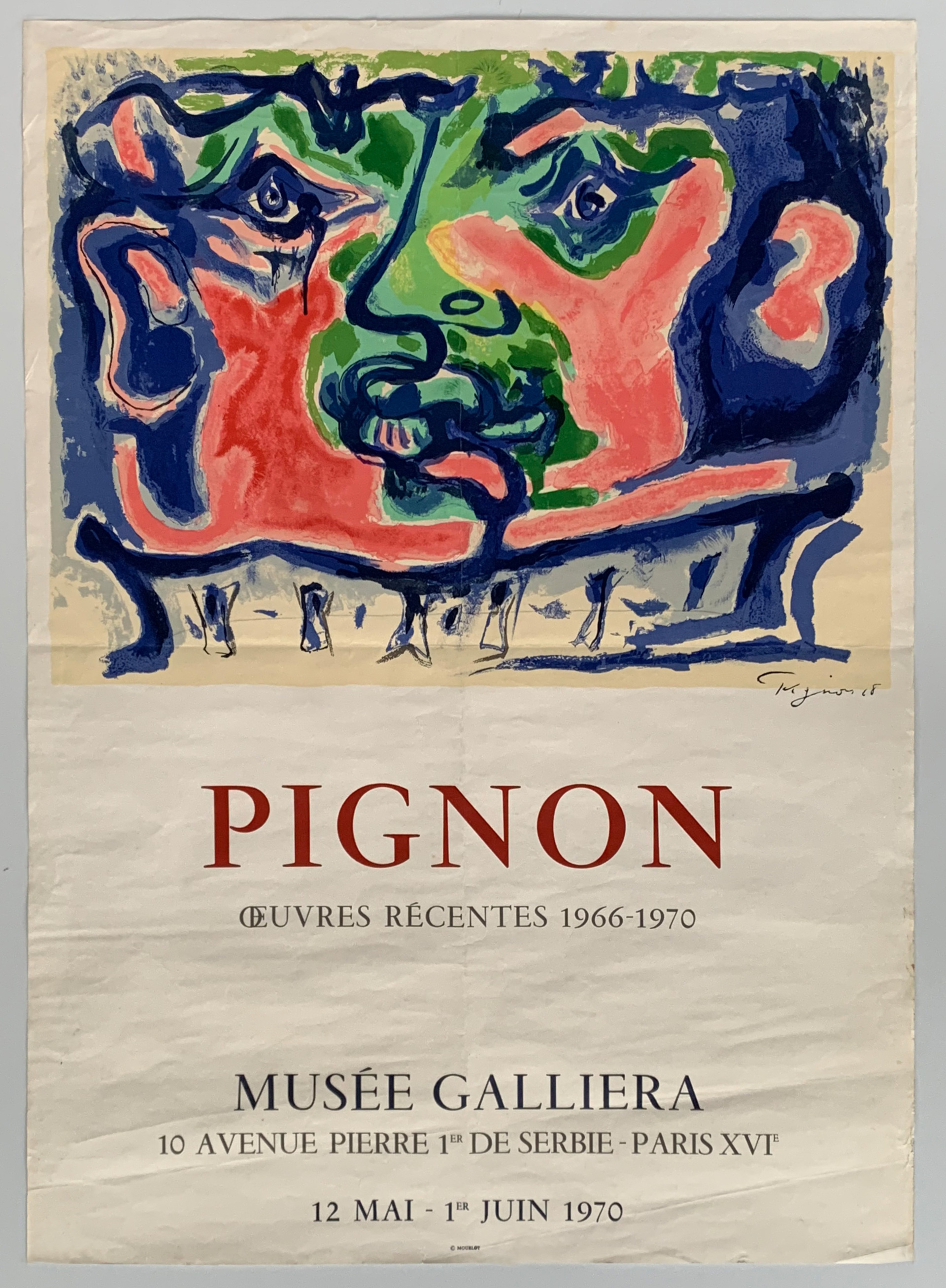 Plakat für das Musée Galliera, 1970