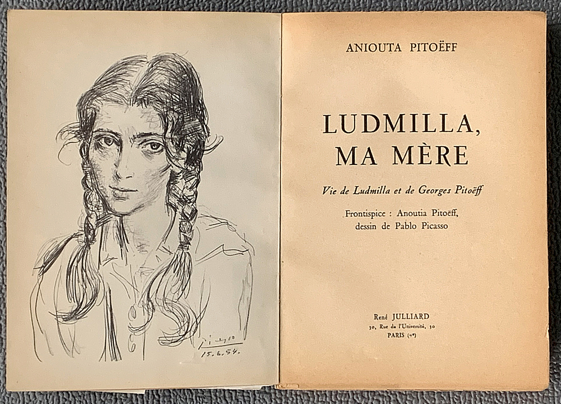 Ludmilla - Ma mère - Pitoeff, Aniouta, signiert...