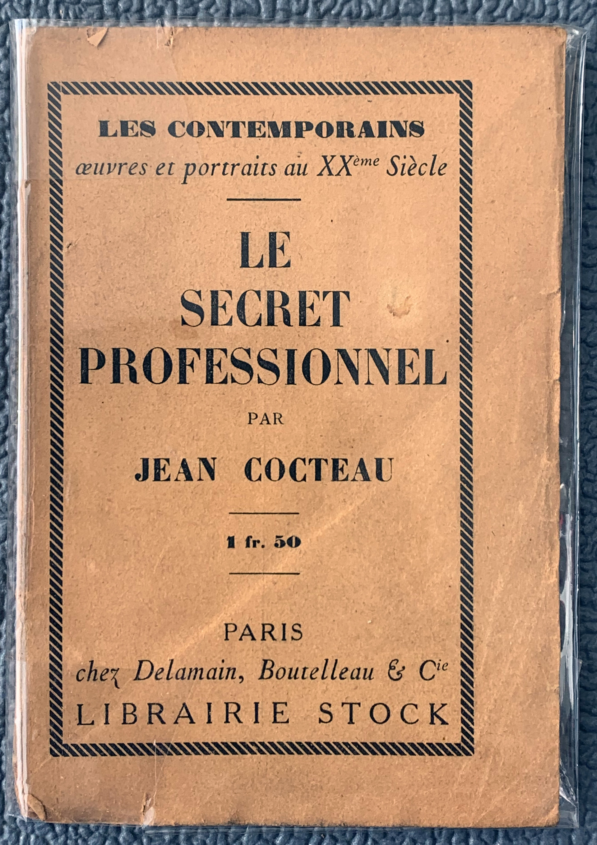 Le secret professionnel - Jean Cocteau, 1922