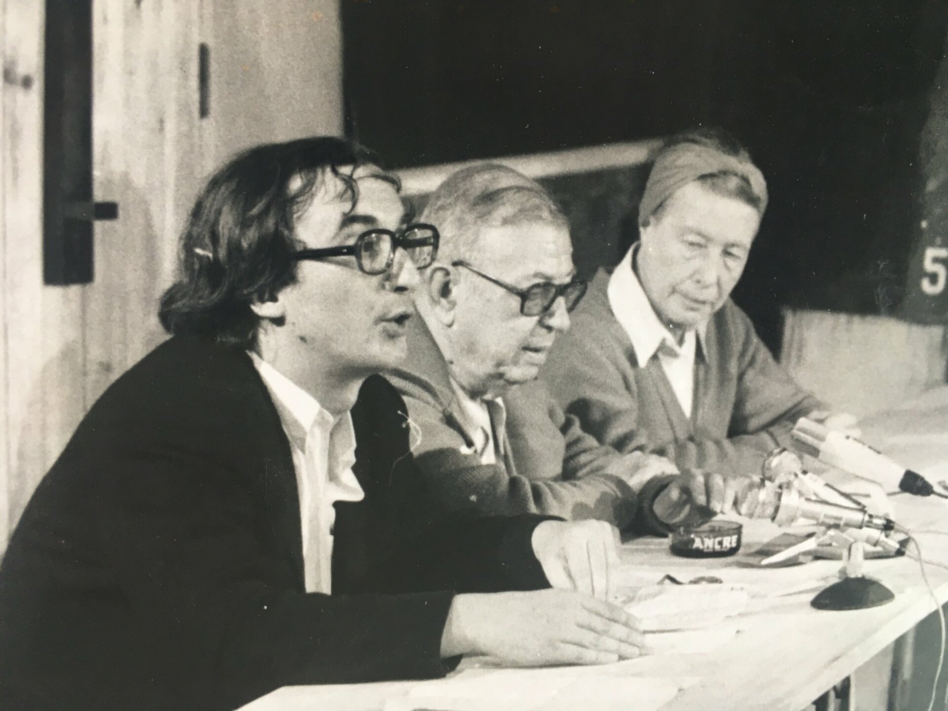 Konferenz mit Jean Paul Sartre, Simone  de Beau...