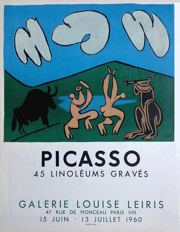 Bacchanale au taureau noir - Picasso, 45 Linols...