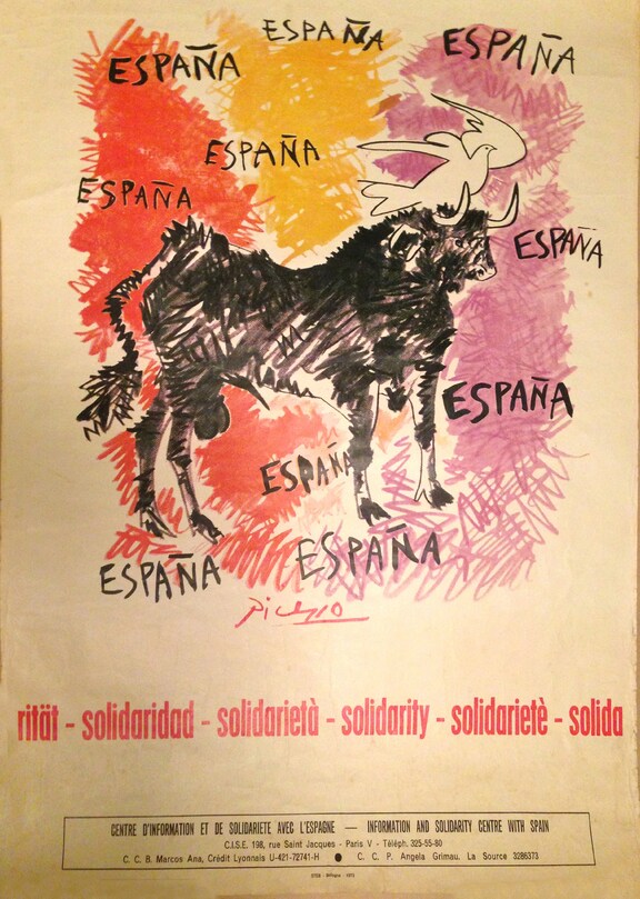 Espagna, Solidaritätsplakat für Spanien - Españ...