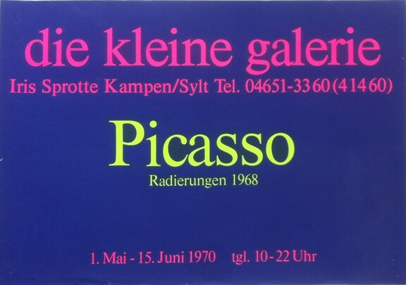 Picasso Radierungen 1968