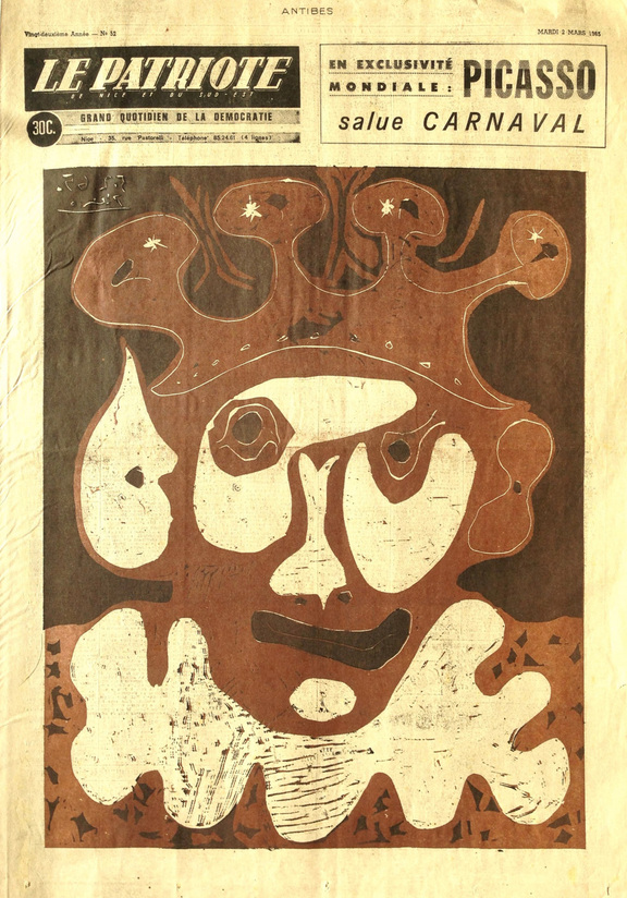 Le Patriote 2.3.1965 - Picasso, En exclusivité ...