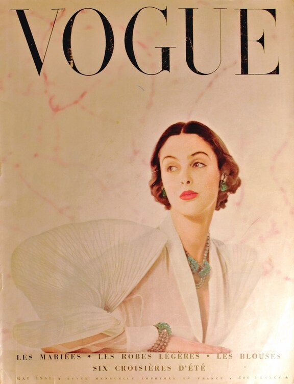 Vogue Originalheft 1951 als Vergleich zum von P...