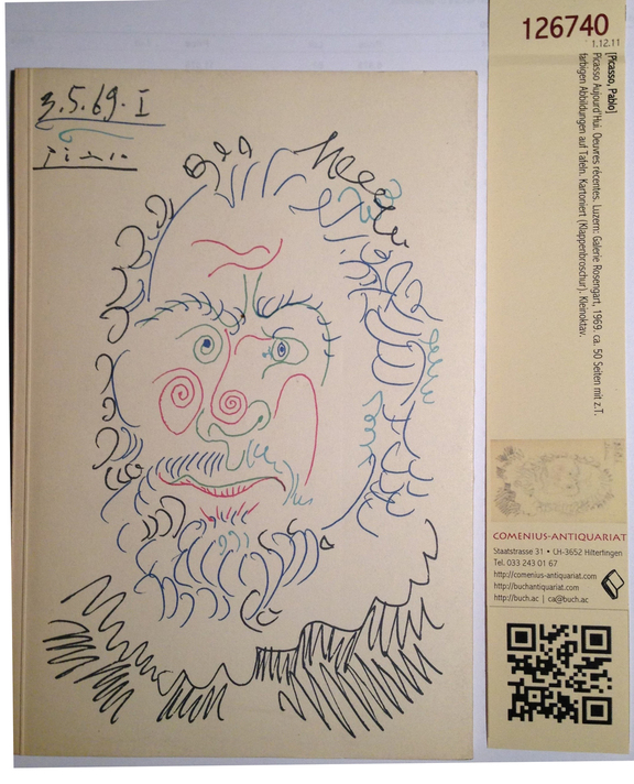 Picasso heute, Neue Werke
Katalog Galerie Rose...