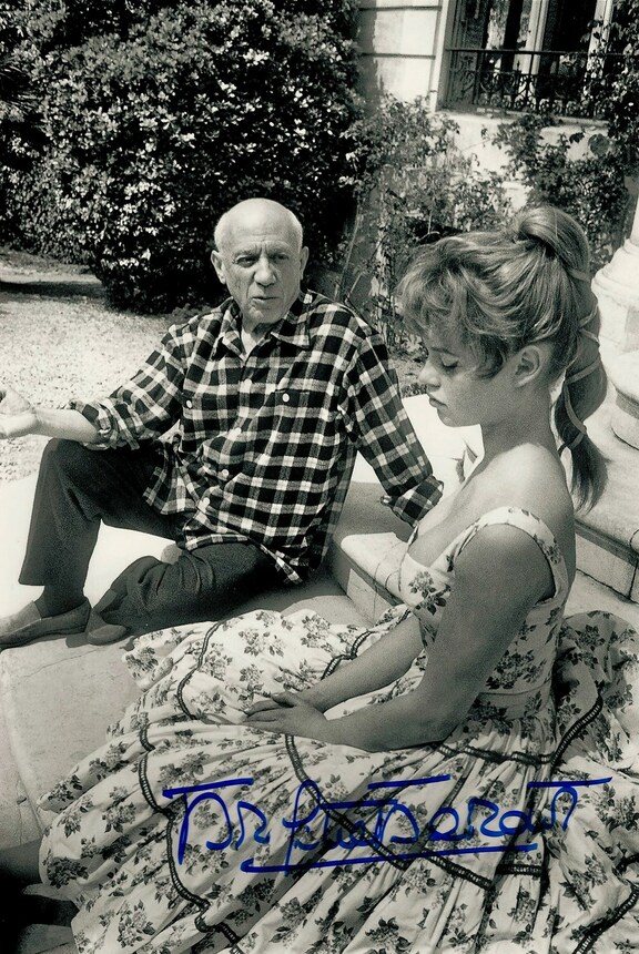 Picasso und Brigitte Bardot - signiert Bardot m...