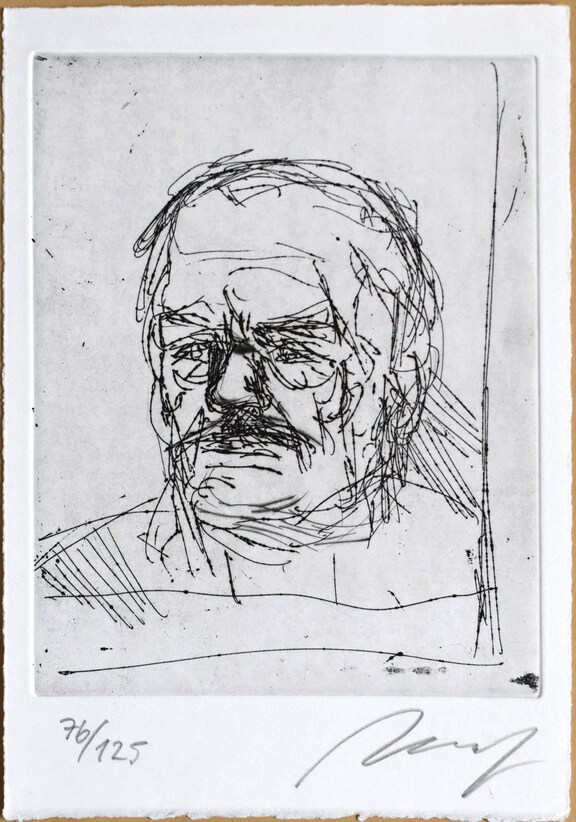 Portrait Alfred Hrdlicka I1985 - Lewin 1024