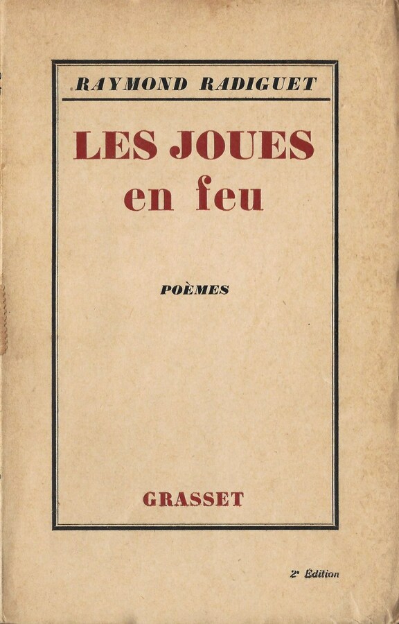 Le Joues en feu - Raymond Radiguet - 2. Edition...