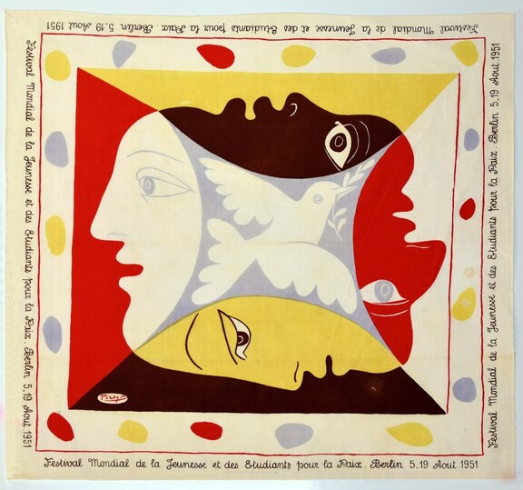 Picasso Foulard mit Friedenstaube für die III W...