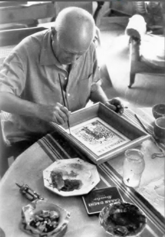 Picasso bei der Arbeit - "Le Faune aux Pipes" 