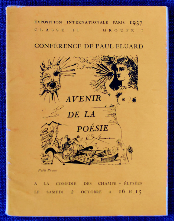 Conference de Paul Eluard, Avenir de la poesie ...