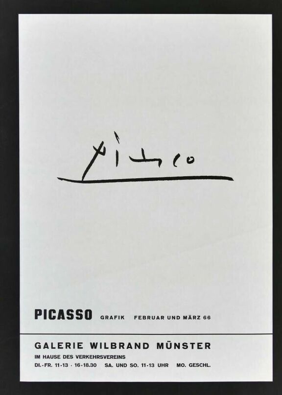 Picasso Grafk  1966 Galerie Wilbrand Münster