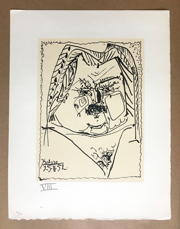 Pablo Picasso Portrait von Balzac VIII (Portrai...