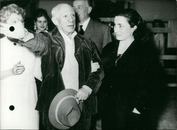Picasso und Jacqueline, Cannes 1961, erster öff...