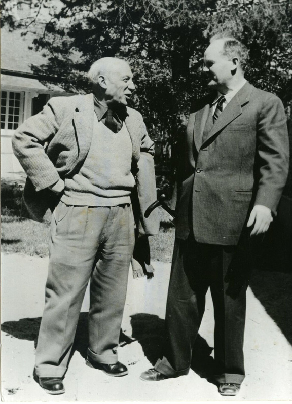 Picasso und Maurice Thorez in Brazzaville 1960