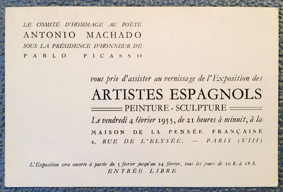 Artistes Espagnoles - Antonio Machado