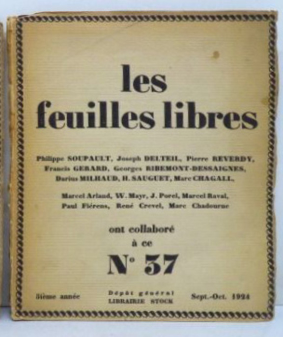 Les feuilles libres 37, September 1924
