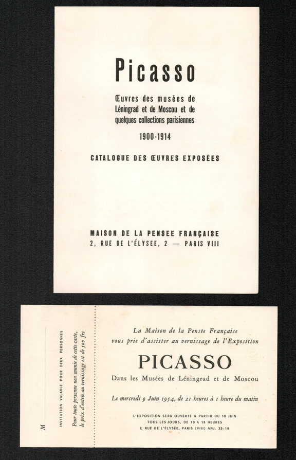 Einladungskarte Maison de la Pensee 9. Juni 1954