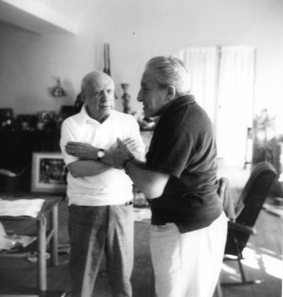 Portrait of Pablo Picasso and Joan Prats 