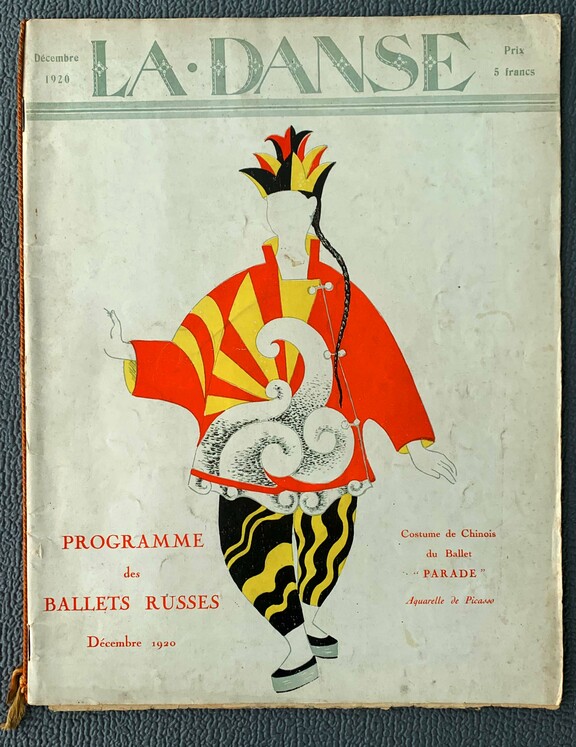 BALLET RUSSES - LA DANSE-PARADE- PROGAMM DEZ. 1920
