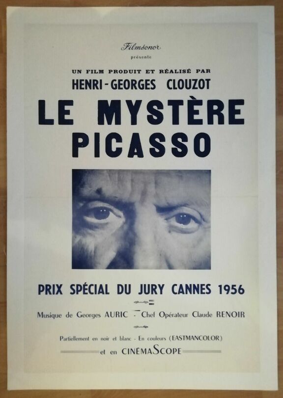 Mysterium -- Plakat mit den Augen Picassos 1956