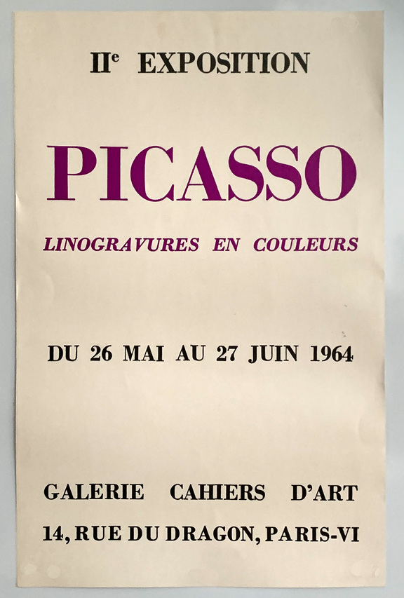 II Exposition Galerie Cahiers d´Art , Linogravu...