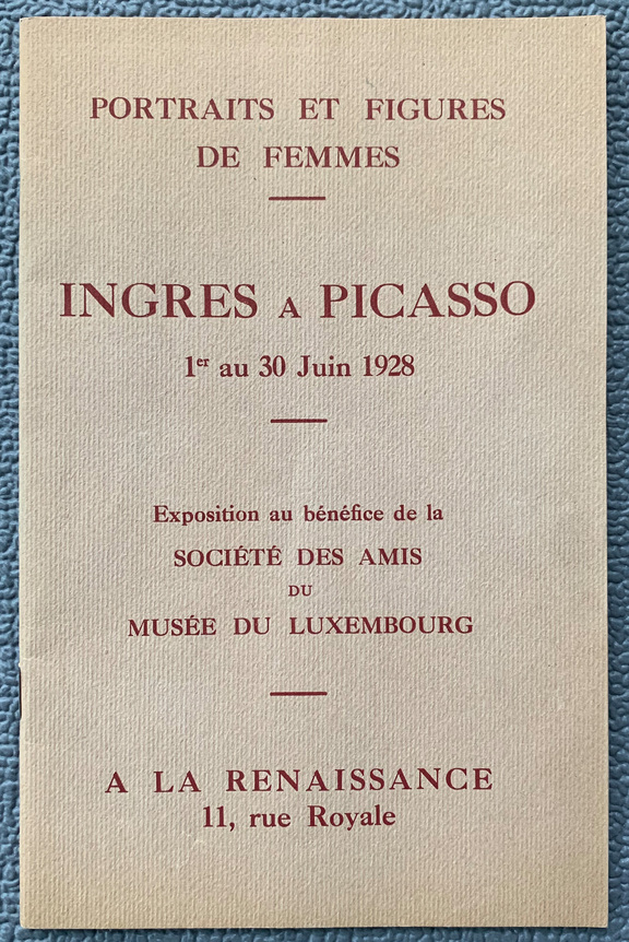 Ingres a Picasso – Portraits et Figures de Femm...