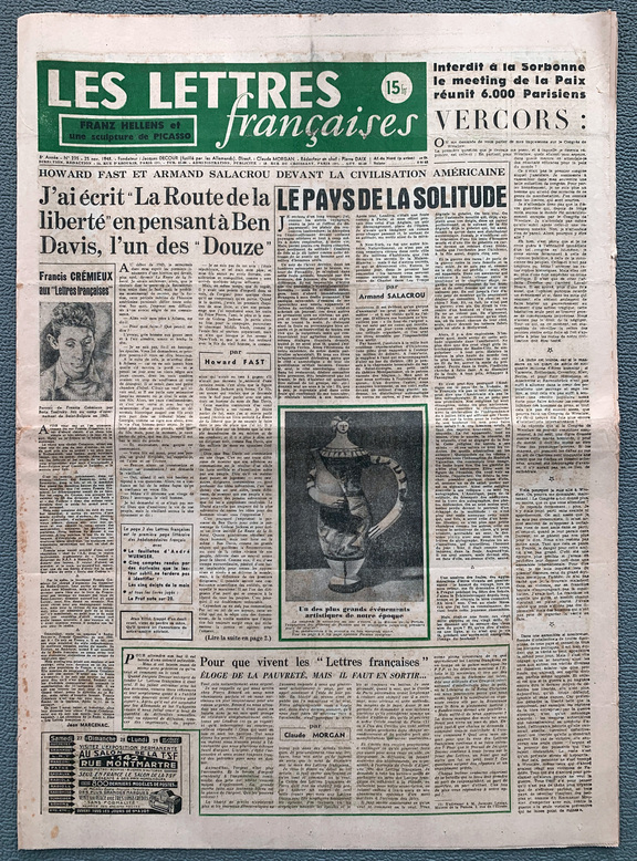 Les Lettres francaises  25. Nov. 1948, Nr 235