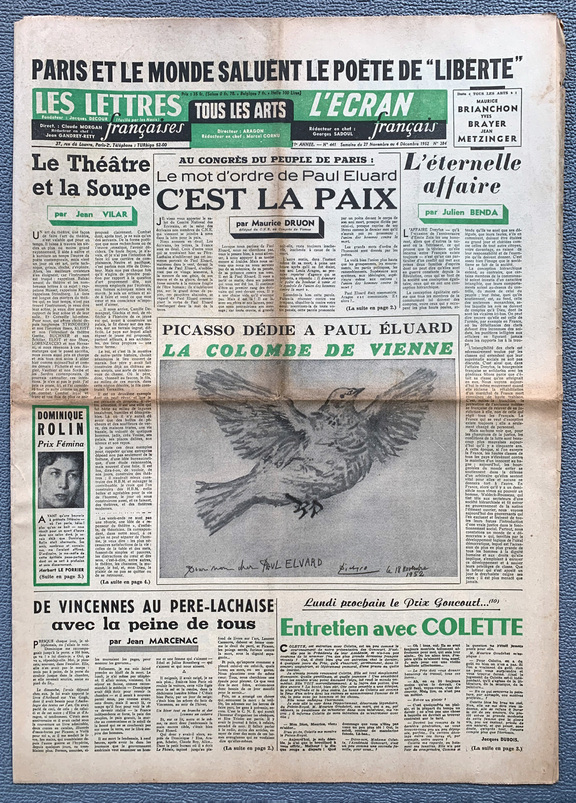 Les Lettres francaises 27. Nov.- 4. Dec. 1952, ...