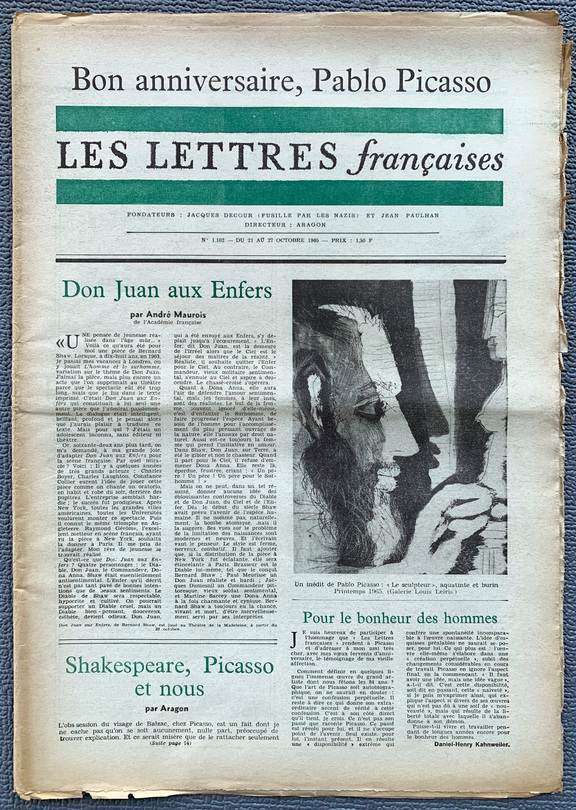 Les Lettres francaises 21. -29.Okt.. 1965 Nr 1102
