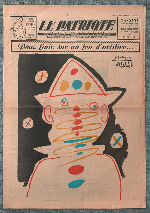 Le Patriote 14.2.1961, Picasso, Pour finir sur ...