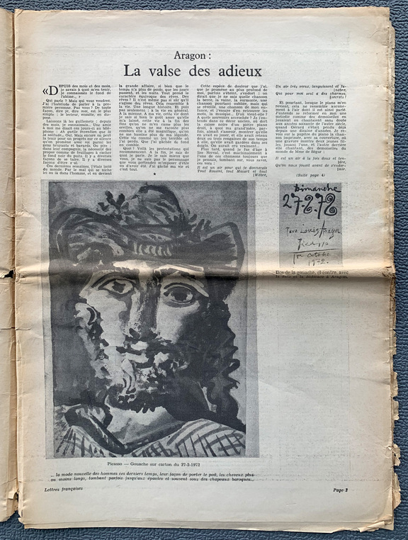 Les Lettres francaises 11.-17.10.1972 Letzte Au...