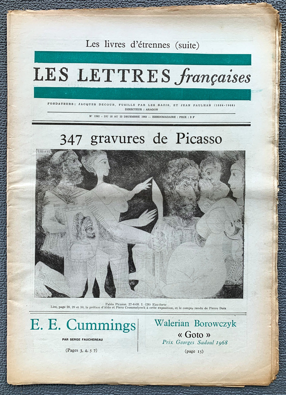 Les Lettres francaises 18-23. Dec. 1968, Nr. 1262