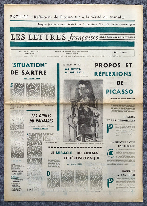 Les Lettres francaises 1030 -  21. - 27. Mai 1964
