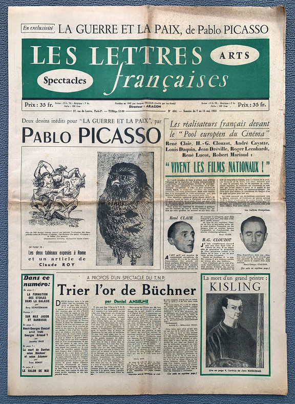 Les Lettres francaises 7-14. Mai 1953, Nr 464