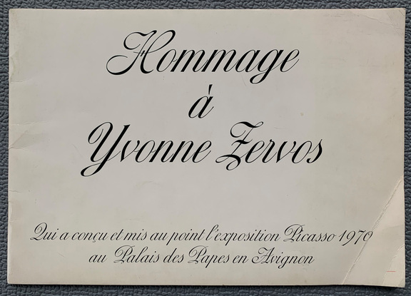 Hommage a Yvonne Zervos -  Palais des Papes Avi...