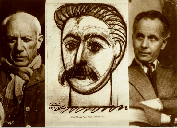 Picasso - Stalin-Portrait - Aragon