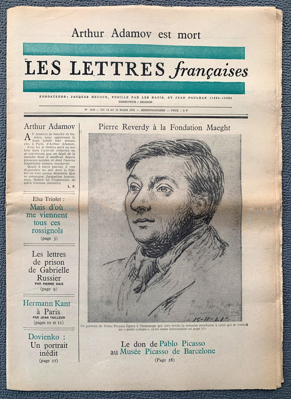 Les Lettres francaises  -  18 - 24. März 1970, ...