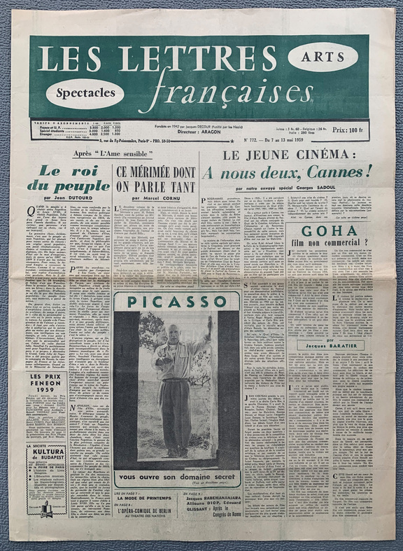 Lettres francaises 772 -  7. - 13.5.1959
