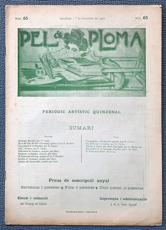 Pel y Ploma Nr. 65, 1.12. 1900