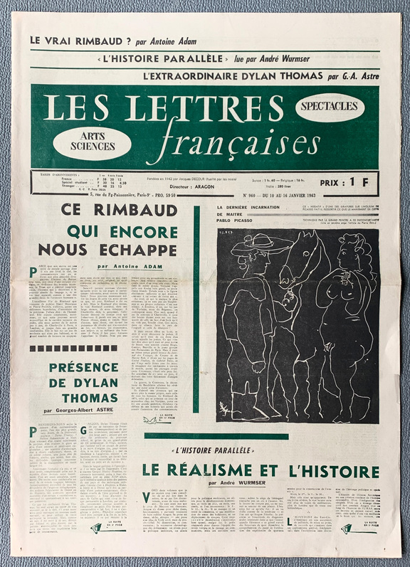 Lettres francaises 960 -  10-  16.1. 1963