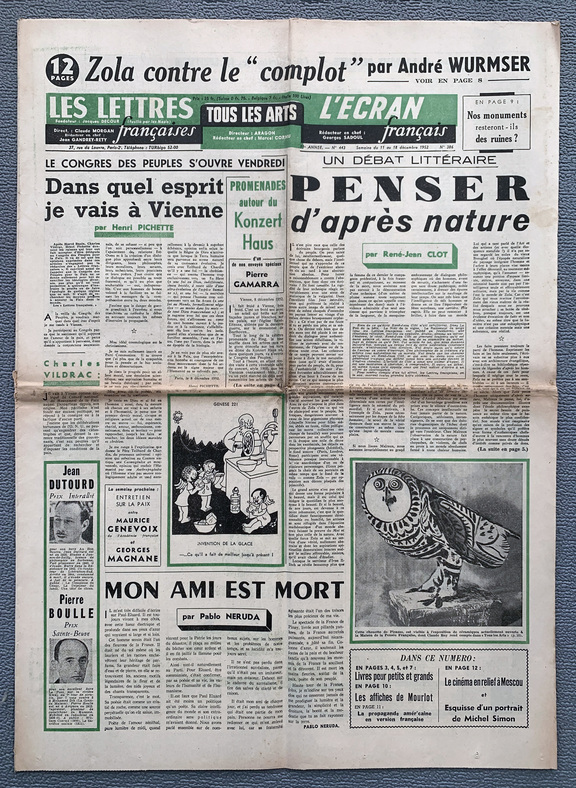 Lettres francaises 443 -  11. -  18.12 1952 - P...