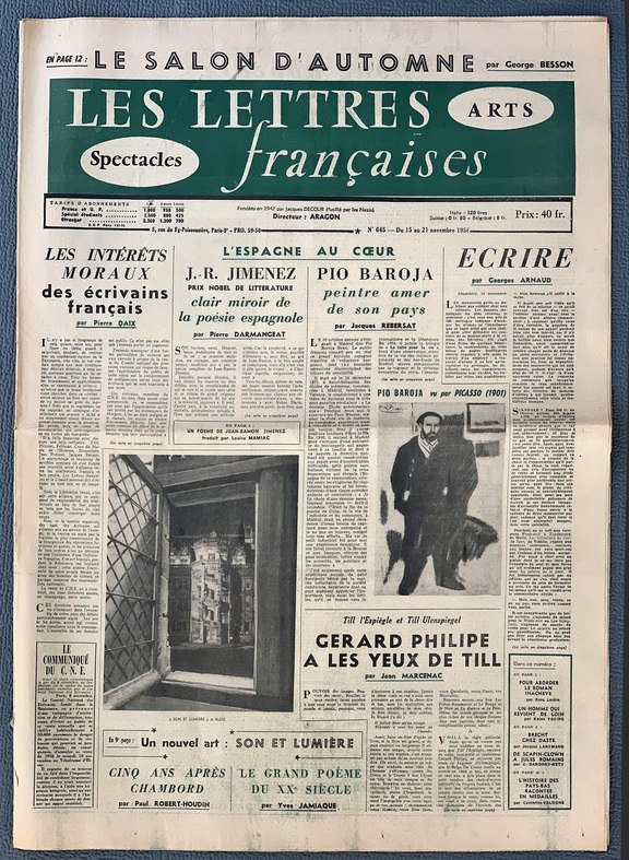 Les Lettres francaises  645 - 15. - 21. Novembe...