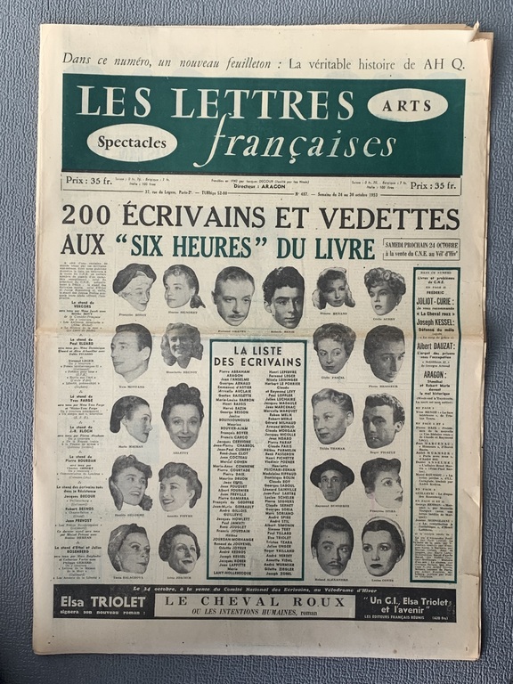 Les lettres francaises 487  - 24. - 30. Oktober...